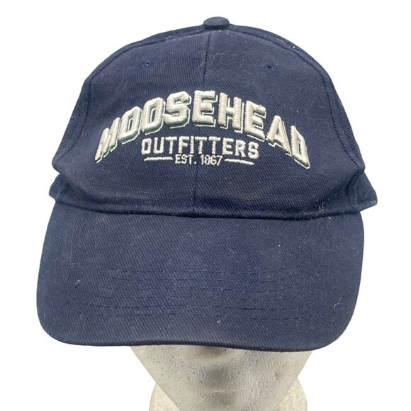 moosehead outfitters baseball hat cap blue hook &amp; loop adjustable one size R - Picture 1 of 5